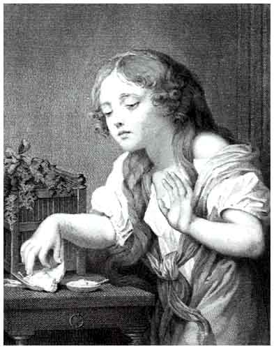 The Dead Bird by Jean-Louis Greuze.