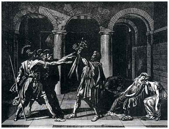 The Oath of the Horath by Jacques-Louis David.